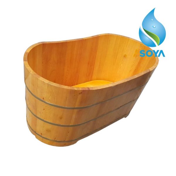 Bồn tắm oval gỗ thông Mỹ đa dạng kiểu loại