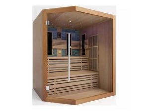 Phòng xông hơi khô cá nhân bằng gỗ kết hợp với kính